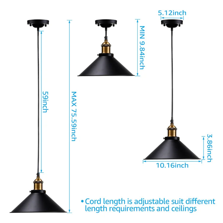 Modern Nordic Industrial Hanging Lamp - LuxuryLoft Decor